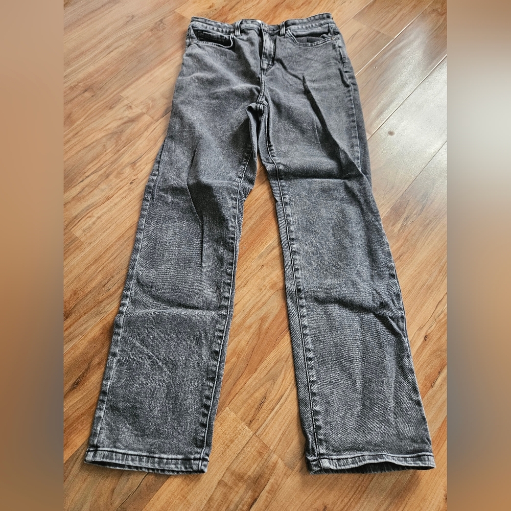 Gray Lauren Conrad Denim Straight Jeans Size 10L